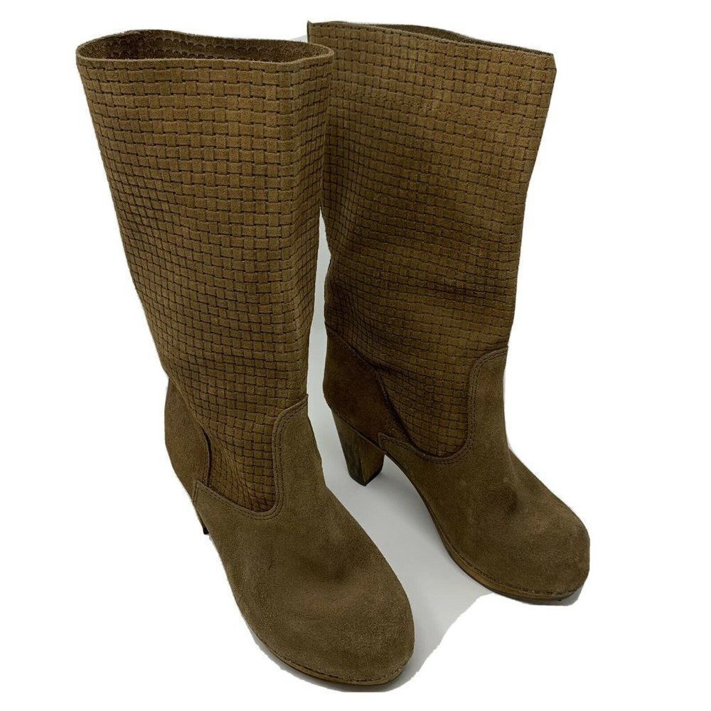 Sanita Anthropologie Brown Ankle Boots